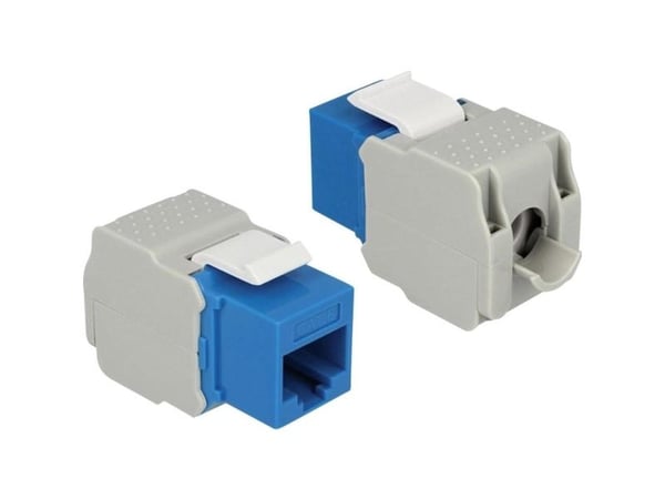 Delock - Modulinnlegg - CAT 6 - UTP - RJ-45 - blå