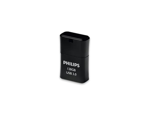 Philips FM12FD90B Pico Edition 3.0 - USB-flashstasjon - 128 GB - USB 3.0 - midnatts sort