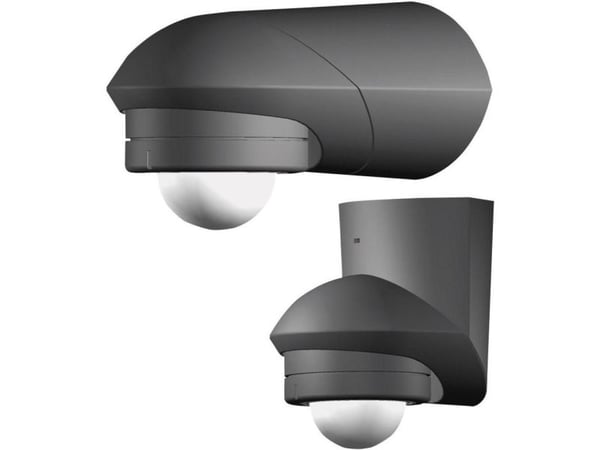 Grothe McGuard profesjonell BM240sw passiv infrarød sensor (PIR) kablet tak/vegg svart (94534)