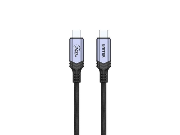Unitek USB-C-kabel for lading av PD 240 W, 2 m