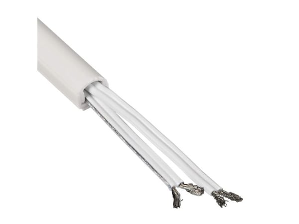 Hama kabelgenomföring, 4 delar, självhäftande, halvcirkelformad, 100 x 1,1 x 1 cm, PVC, vit (00220980)