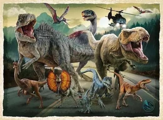 Ravensburger 12001058, 200 stykker, Dinosaurer, 8 år