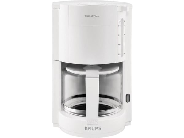 Krups F30901, Droppande kaffebryggare, 1050 W, Vit
