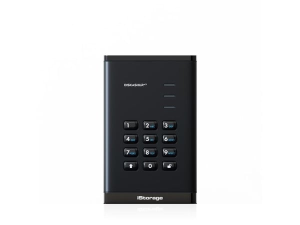 iStorage diskAshur3 1TB Musta - Kiintolevy - 2,5" (IS-DA3-256-1000-B)
