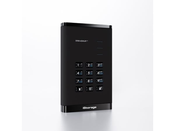 iStorage diskAshur3 1TB Musta - Kiintolevy - 2,5" (IS-DA3-256-1000-B)