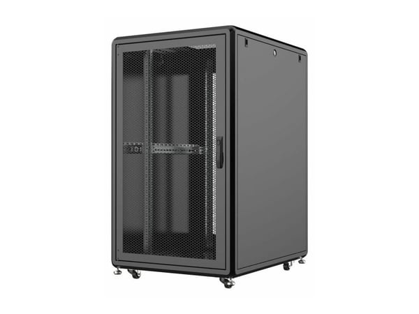 Lanview by Logon - Rack skåp - 800 x 1000 mm, server line - fristående - svart, RAL 9005 - 26U - 19" Lanview by Logon - Rack skåp - 800 x 1000 mm, server line - fristående - svart, RAL 9005 - 26U - 19"
