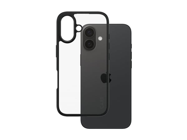 CARE by PanzerGlass - Baksidedeksel for mobiltelefon - flaggskip - MagSafe-samsvar - polykarbonat, termoplast-polyuretan (TPU) - svart - for Apple ...