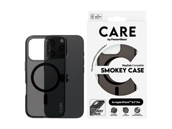 CARE by PanzerGlass Urban Combat - Baksidedeksel for mobiltelefon - MagSafe-samsvar - oleofobisk belegg, termoplast-polyuretan (TPU), polykarbonat ...