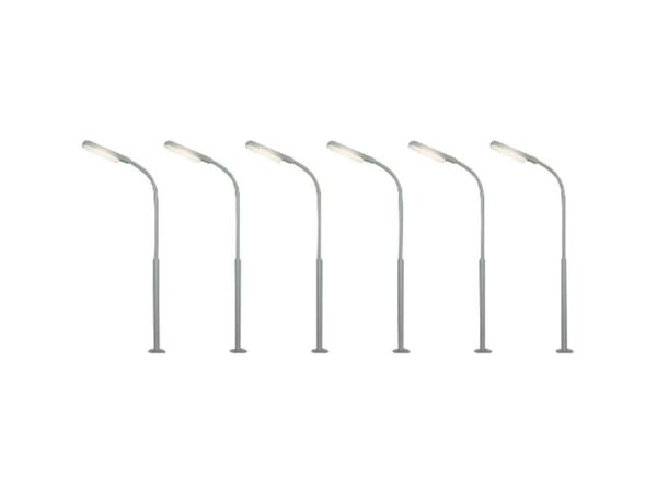 Viessmann Modelltechnik N halv-bue lyktestolpe enkel ferdig modell 64906 1 sett