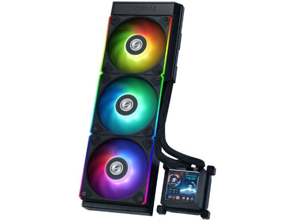 Lian Li HydroShift LCD 360S - Væskekjølesystem for prosessor - sidefeste - (for: LGA1700, AM4, AM5) - 120 mm - svart
