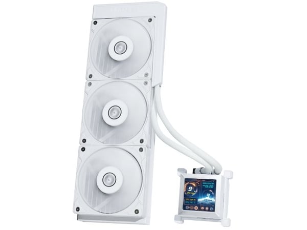 Lian Li HydroShift LCD 360S - Væskekjølesystem for prosessor - sidefeste - (for: LGA1700, AM4, AM5) - 120 mm - hvit
