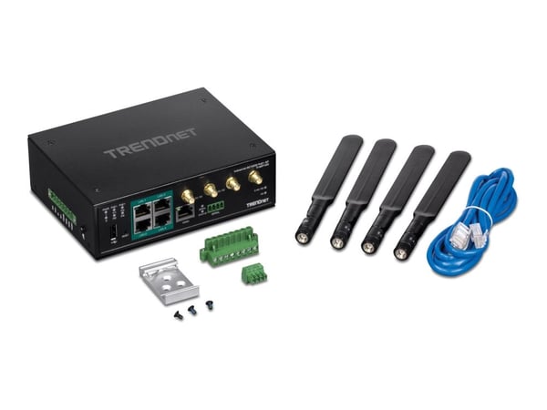 TRENDnet TI-WP100 - Trådløs ruter 4-portssvitsj - 1GbE - Wi-Fi 5 - Dobbeltbånd - TAA-samsvar