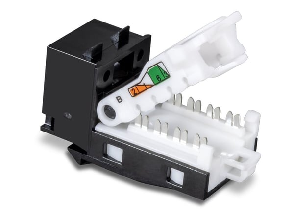 TRENDnet TC-K25C6BK - Modulaarinen tulo - CAT 6 - Musta - TAA-yhteensopiva (25 kpl)
