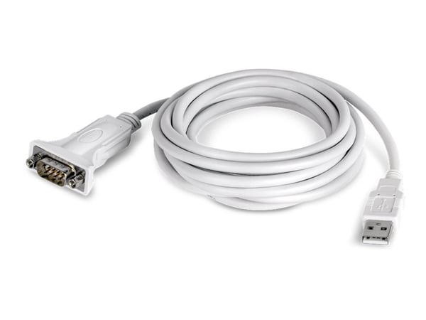 Trendnet TU-S910, USB-tyyppi A, RS-232, 3 m, valkoinen
