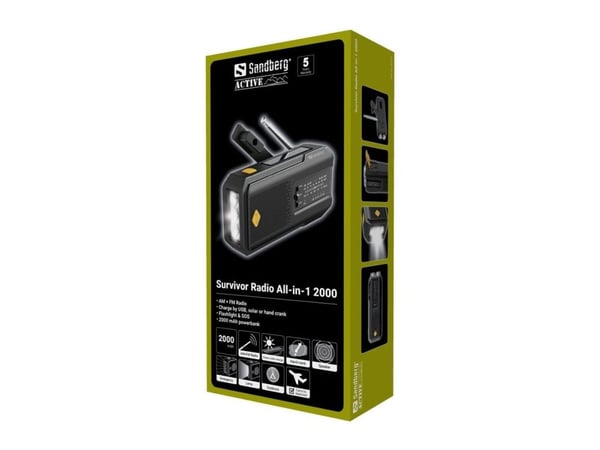 Sandberg Survivor Radio All-in-1 2000 - Personlig radio
