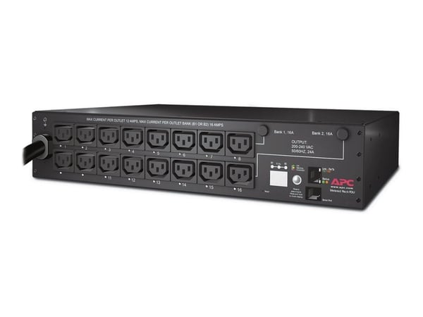 APC Switched Rack PDU AP7911B - Strømfordelingslist (kan monteres i rack) - AC 208 V - Ethernet 10/100 - inngang: NEMA L6-30 - utgangskontakter: 16...