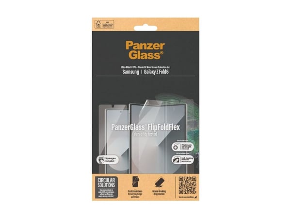 PanzerGlass - Skjermbeskyttelse for mobiltelefon - ultrabred passform - glass - for Samsung Galaxy Z Fold6