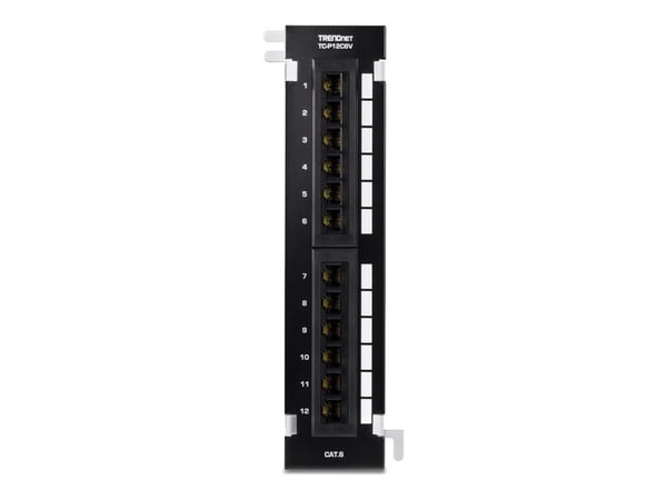 TRENDnet TC-P12C6V - Koblingspanel - veggmonterbar - CAT 6 - UTP - RJ-45 X 12