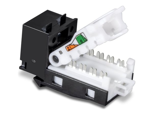 Trendnet TC-K50C6BK, Kulmallinen, Musta, RJ-45, Naarasliitin, Naarasliitin, 10Base-T(X)