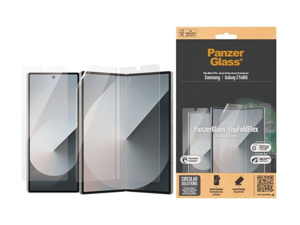 PanzerGlass - Skjermbeskyttelse for mobiltelefon - ultrabred passform - glass - for Samsung Galaxy Z Fold6