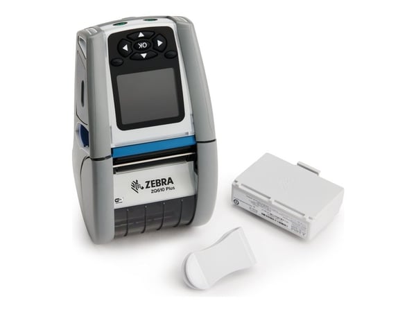 Zebra ZQ600 Series ZQ610 Plus-HC - Etikettskriver - direktetermisk - Rull (5,54 cm) - 203 dpi - inntil 115 mm/sek - Wi-Fi(ax), Bluetooth 5.3, USB, ...