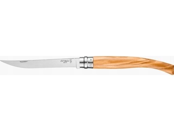 Opinel lommekniv med tynne blad nr. 12, skaft i oliventre Opinel lommekniv med tynne blad nr. 12, skaft i oliventre