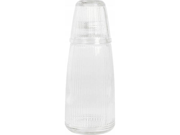 Westmark Glassflaske med skrukork og glass, 1000 ml