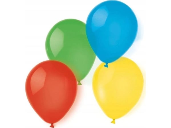 Polsirhurt lateksballonger runde 8 mix farger 20 stk.