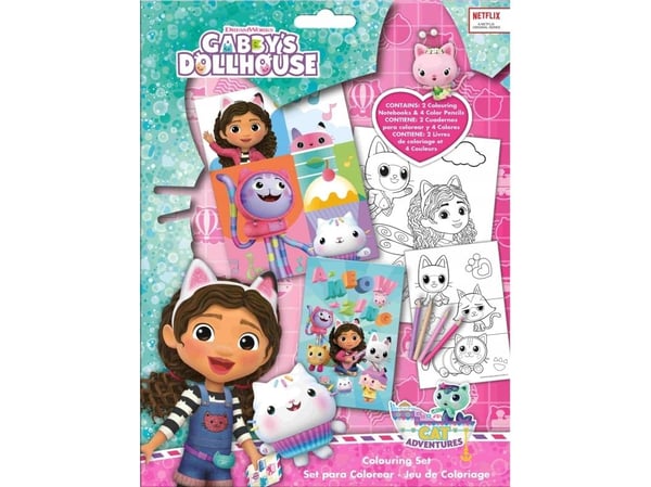 Lapset Euroswan värittää tarroilla Gabi Gabby's Cat Dollhouse GD00083 Lapset Euroswan