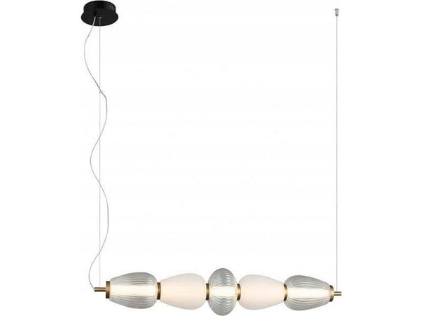 Italux Gastel PND-74937-5-BK hengelampe 1x22W LED 3000K 1500 lm hvit/transparent