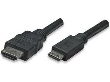 TECHly - HDMI-kabel - HDMI hann til 19 pin mini HDMI Type C hann - 1.5 m - svart