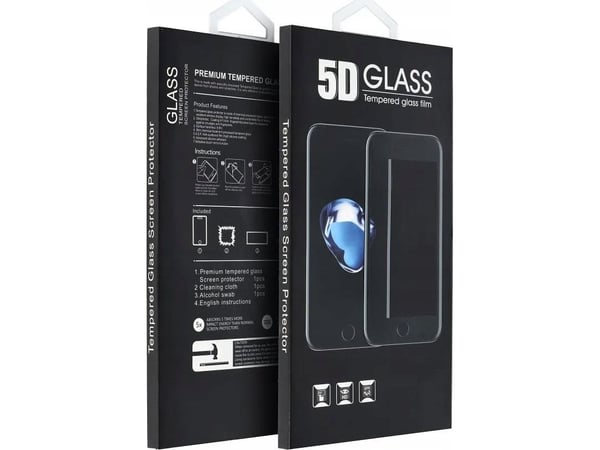 Partner Tele.com 5D helklistrad härdat glas till iPhone 15 Pro (matt svart) Partner Tele.com 5D helklistrad härdat glas till iPhone 15 Pro (matt svart)