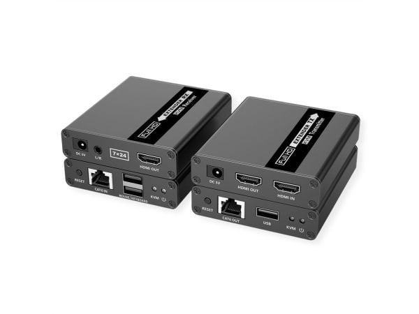 VALUE KVM-utvidelse via TP, USB + HDMI (1080P@60Hz) + Audio, 70m (14.99.3042)