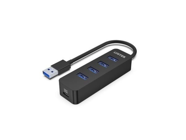 Unitek uHUB Q4 H1117A - Hub - 4 x SuperSpeed USB 3.0 - stasjonær
