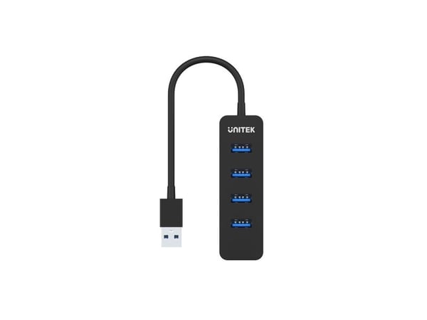 Unitek uHUB Q4 H1117A - Hub - 4 x SuperSpeed USB 3.0 - stasjonær