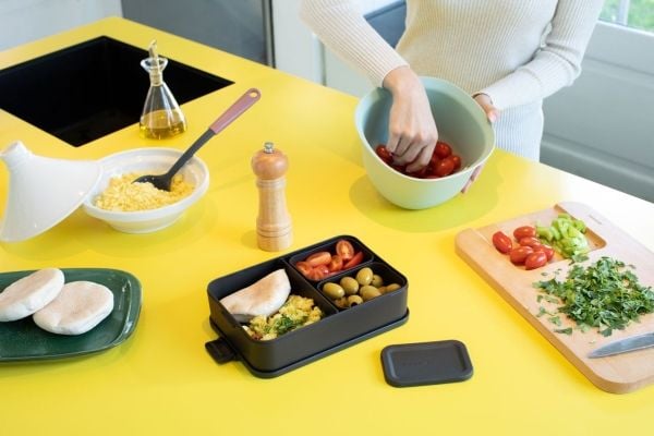 Brabantia Make & Take, Lunsjbeholder, Voksen, Grå, Plast, Monokromatisk, Rektangulær