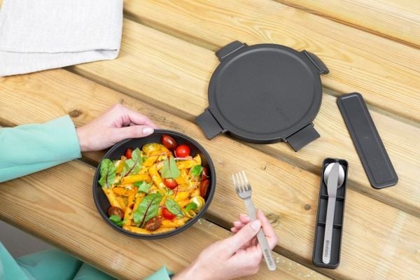 Brabantia Make & Take, Lounasrasia, Aikuinen, Harmaa, Muovi, Yksivärinen, Pyöreä