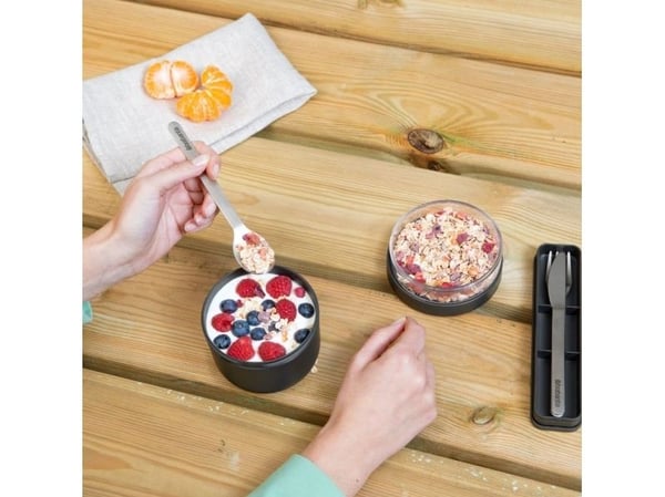 Brabantia Make & Take, Lunsjbeholder, Voksen, Grå, Plast, Monokromatisk, Rund