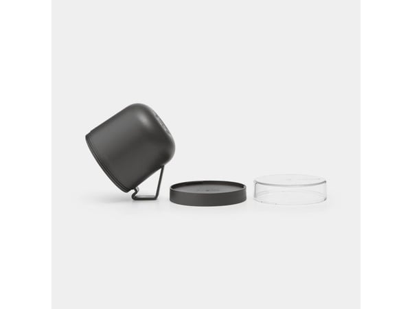 Brabantia Make & Take, Krus, Rund, 0,6 l, Grå, Gjennomsiktig, Plast, 130 mm