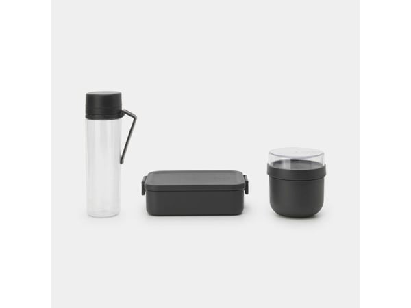 Brabantia Make & Take, Lunsjbokssett, Voksen, Grå, Gjennomsiktig, Plast, Monokromatisk, Andre