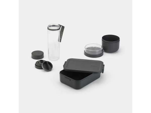 Brabantia Make & Take, Lunsjbokssett, Voksen, Grå, Gjennomsiktig, Plast, Monokromatisk, Andre
