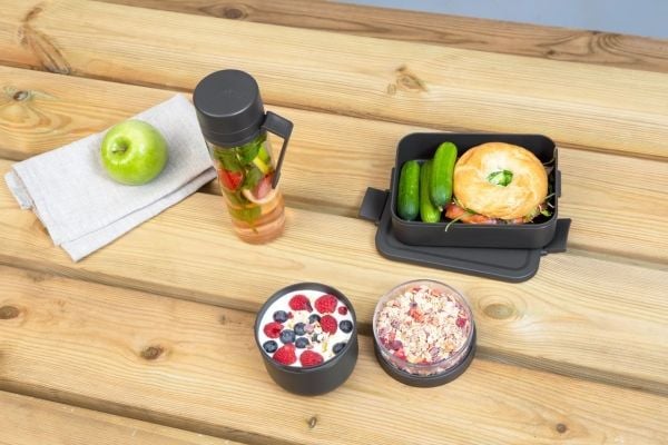 Brabantia Make & Take, Lunsjbokssett, Voksen, Grå, Gjennomsiktig, Plast, Monokromatisk, Andre