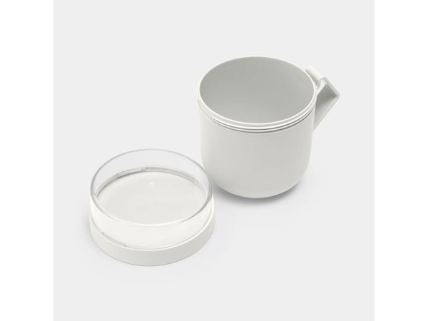 Brabantia Make & Take, Muki, Pyöreä, 0,6 L, Vaaleanharmaa, Muovi, Keitto