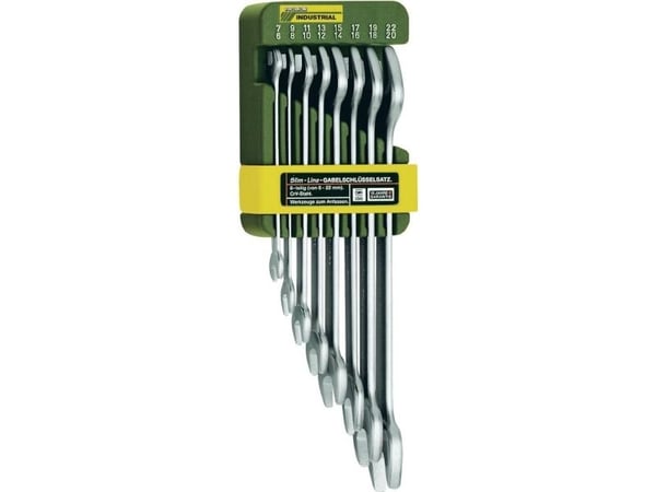 Proxxon Industrial 23800 SlimLine Skiftnyckelsats 8 stycken 6 - 22 mm DIN 3110, DIN ISO 3318