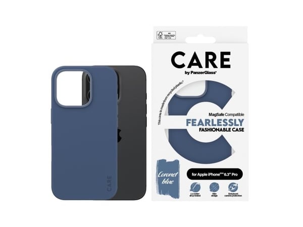 PanzerGlass CARE™ by ® Case Blue w. MagSafe iPhone 16 Pro, Suojus, Apple, Apple - iPhone 16 Pro, Sininen