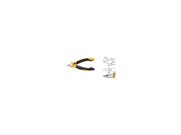 Wiha Z 40 4 04, Diagonal tang, 1 mm, Kull stål, Sort, Gult, 115 mm, 60 g