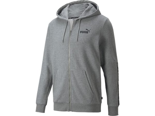 Puma ESS+ Tape Full-Zip huppari TR harmaa 848768 03