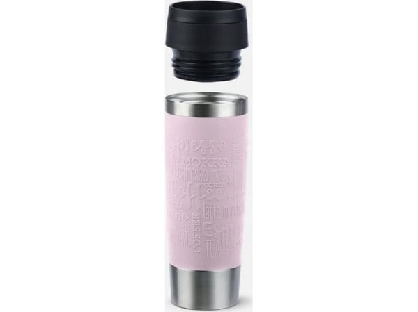 EMSA Travel Mug Classic Grande, Rosa, Rustfritt stål, Silikon, Rustfritt stål, Polypropylen (PP), 500 ml, 8,3 cm, 240 mm