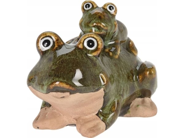 ProGarden Grodfigur, trädgårdsdekoration, 10 x 11 cm