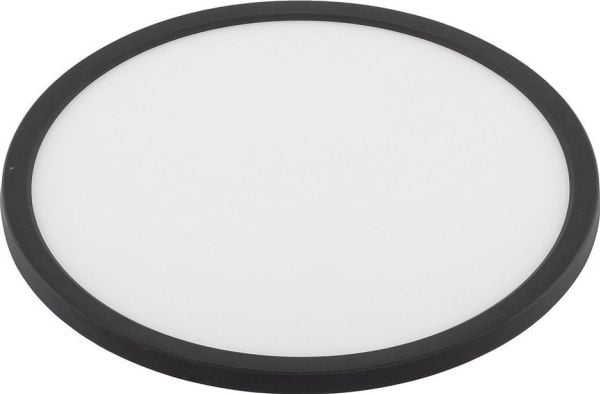 TK Lighting TK Lighting Aqua Black Large 6905 Plafond kattovalaisin ympyrä, jossa on kytkin kotelossa 1x45W LED 3000/4000/6500K musta/valkoinen